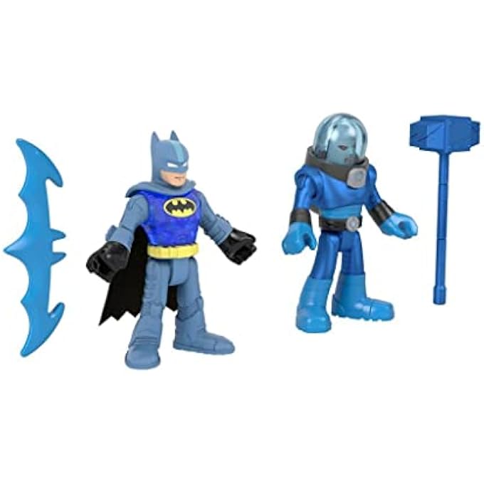 IMAGINEXT DC SUPER FRIENDS BATMAN & MR FREEZE FIGURE SET FOR PRESCHOOL KIDS AGES 3 TO 8 YEARS - Image 3